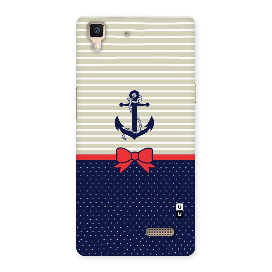 Ribbon Anchor Back Case for Oppo R7