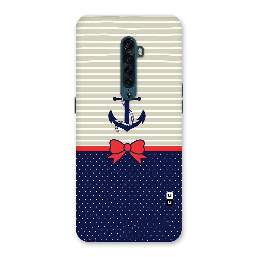 Ribbon Anchor Back Case for Oppo Reno2