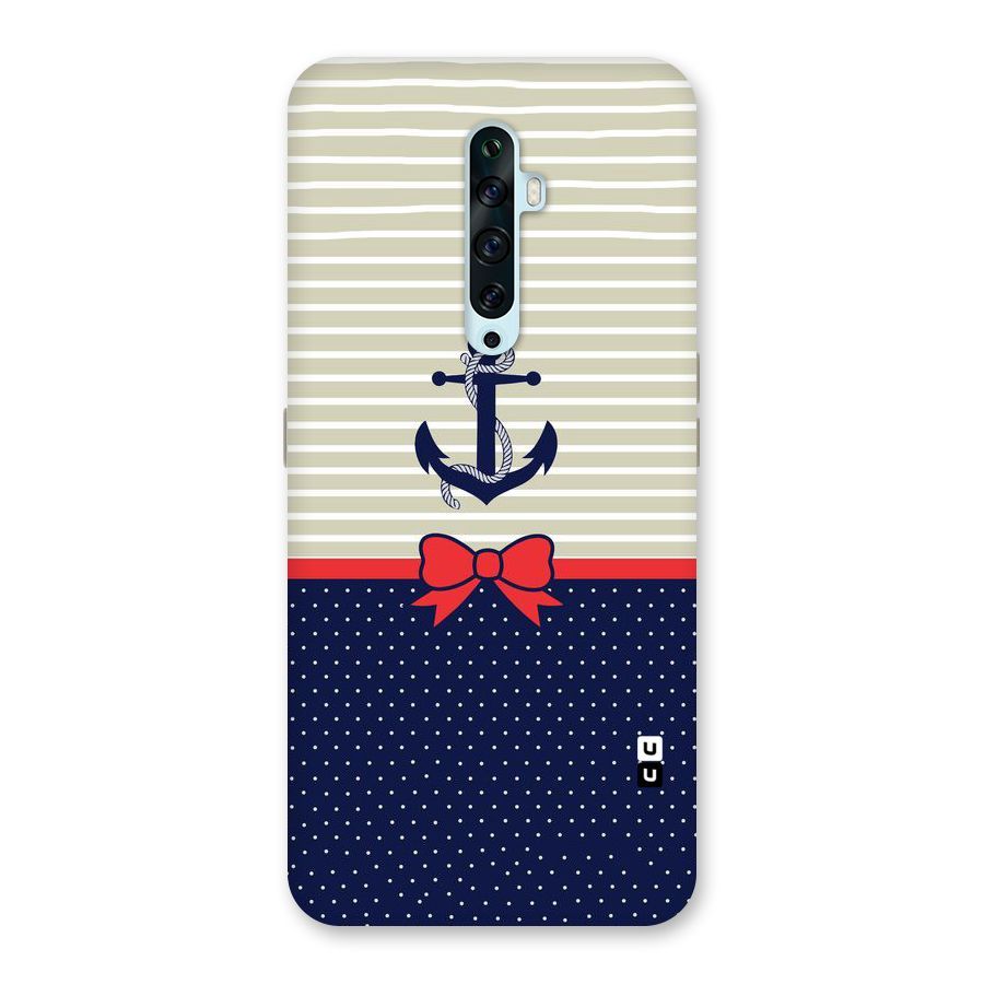 Ribbon Anchor Back Case for Oppo Reno2 F