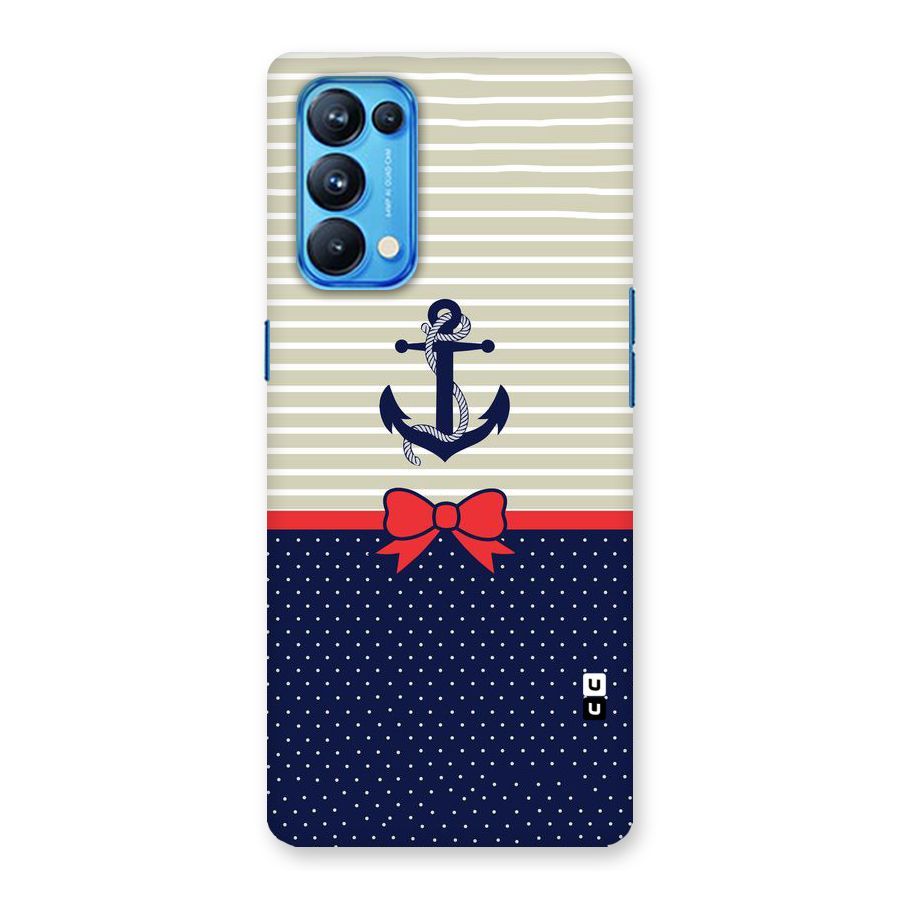 Ribbon Anchor Back Case for Oppo Reno5 Pro 5G