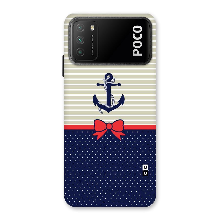 Ribbon Anchor Back Case for Poco M3