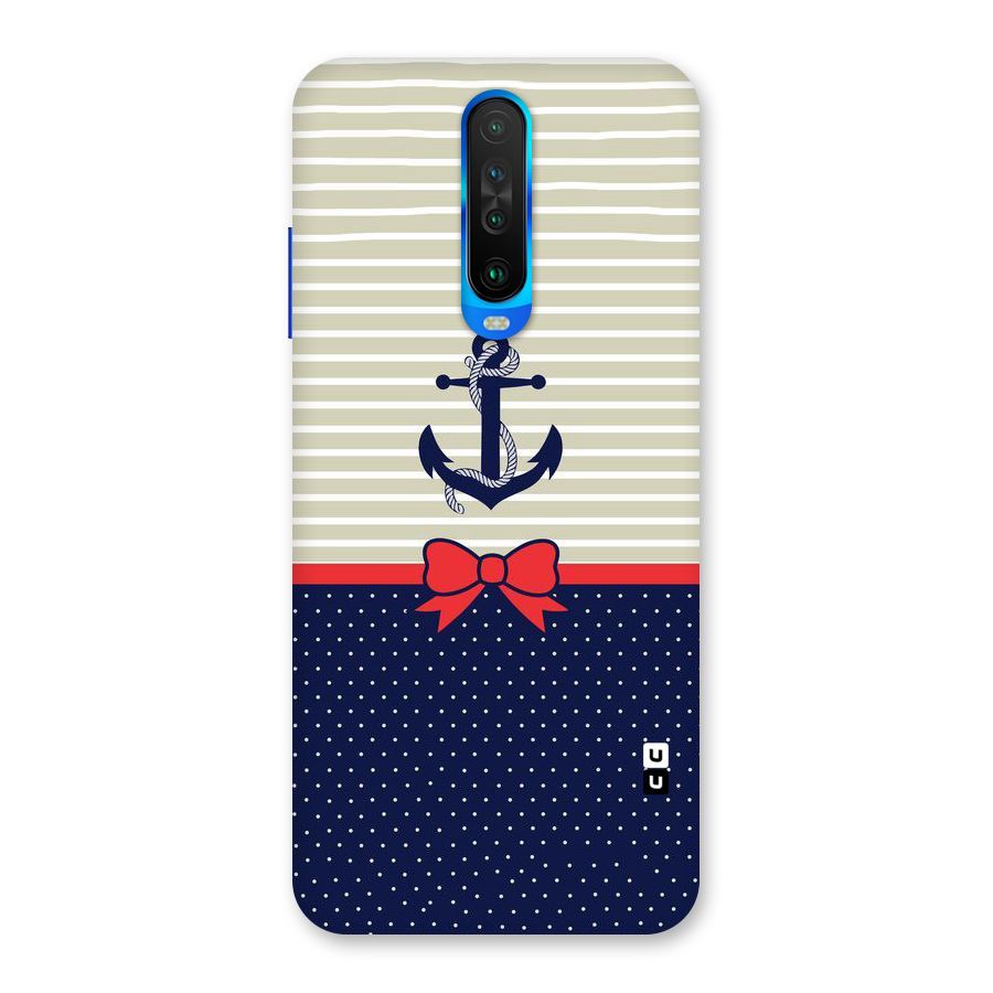 Ribbon Anchor Back Case for Poco X2