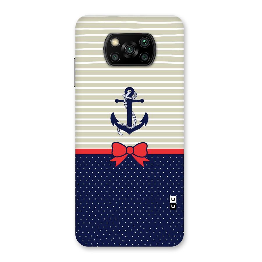 Ribbon Anchor Back Case for Poco X3