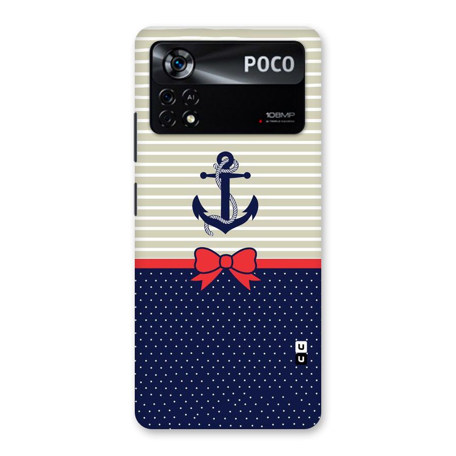 Ribbon Anchor Back Case for Poco X4 Pro 5G