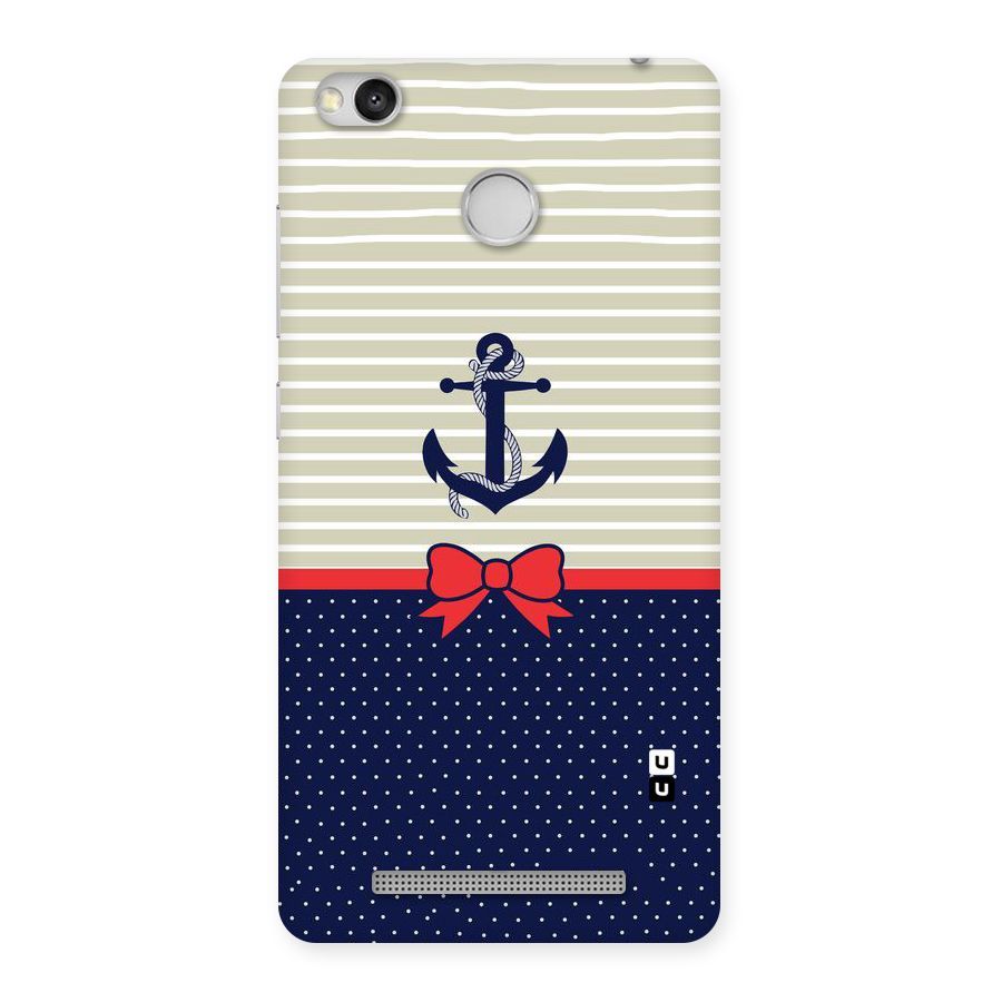 Ribbon Anchor Back Case for Redmi 3S Prime
