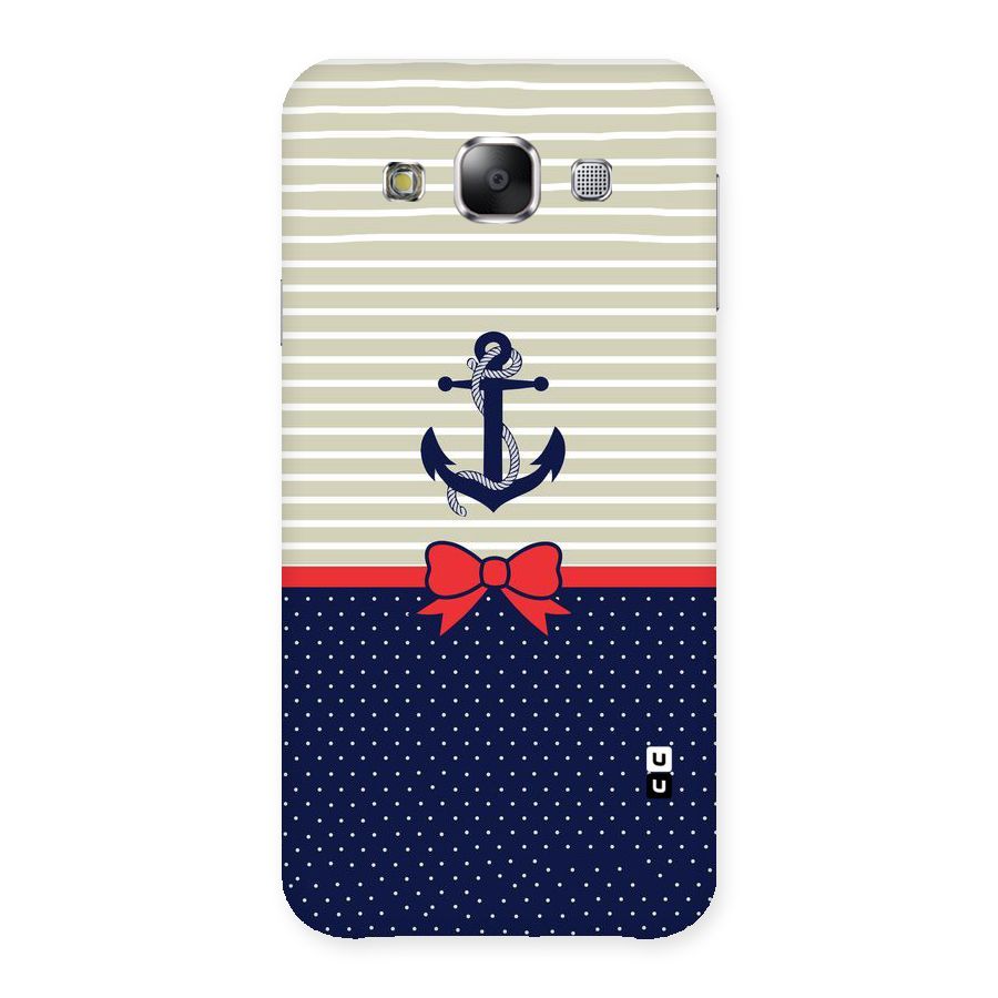 Ribbon Anchor Back Case for Samsung Galaxy E5