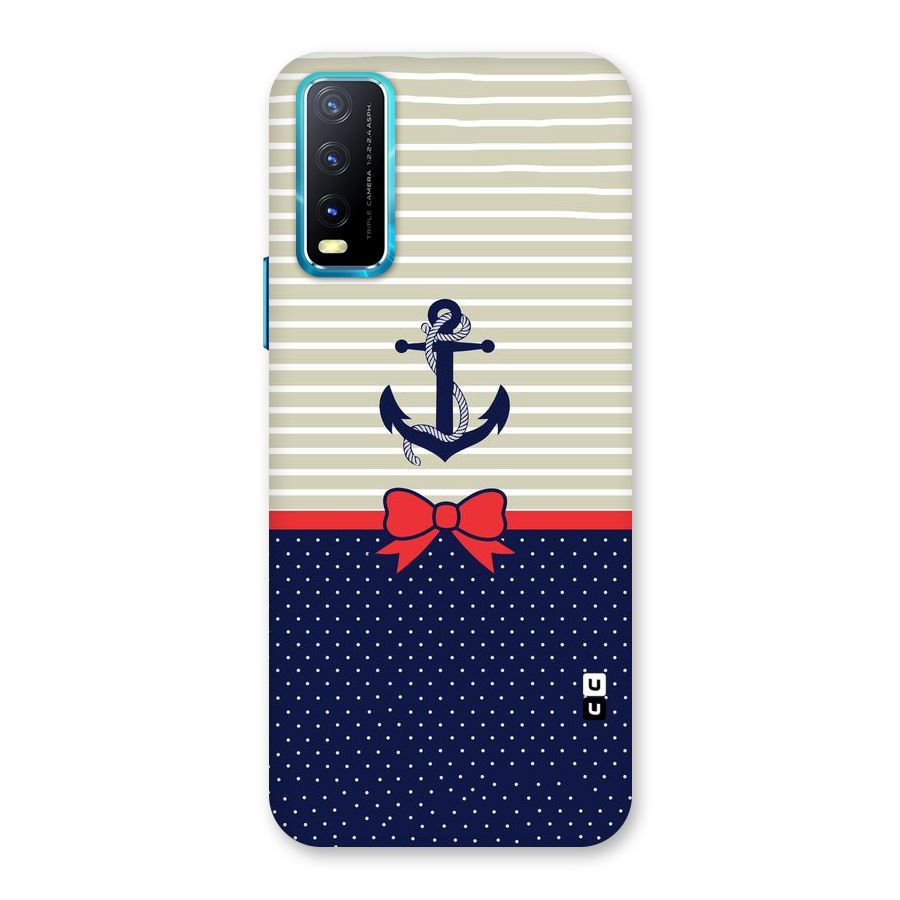 Ribbon Anchor Back Case for Vivo Y20G
