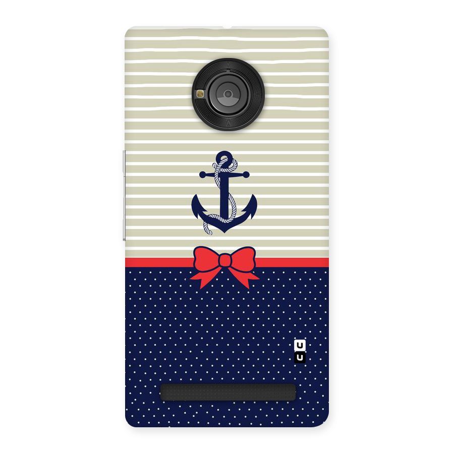 Ribbon Anchor Back Case for Yu Yunique