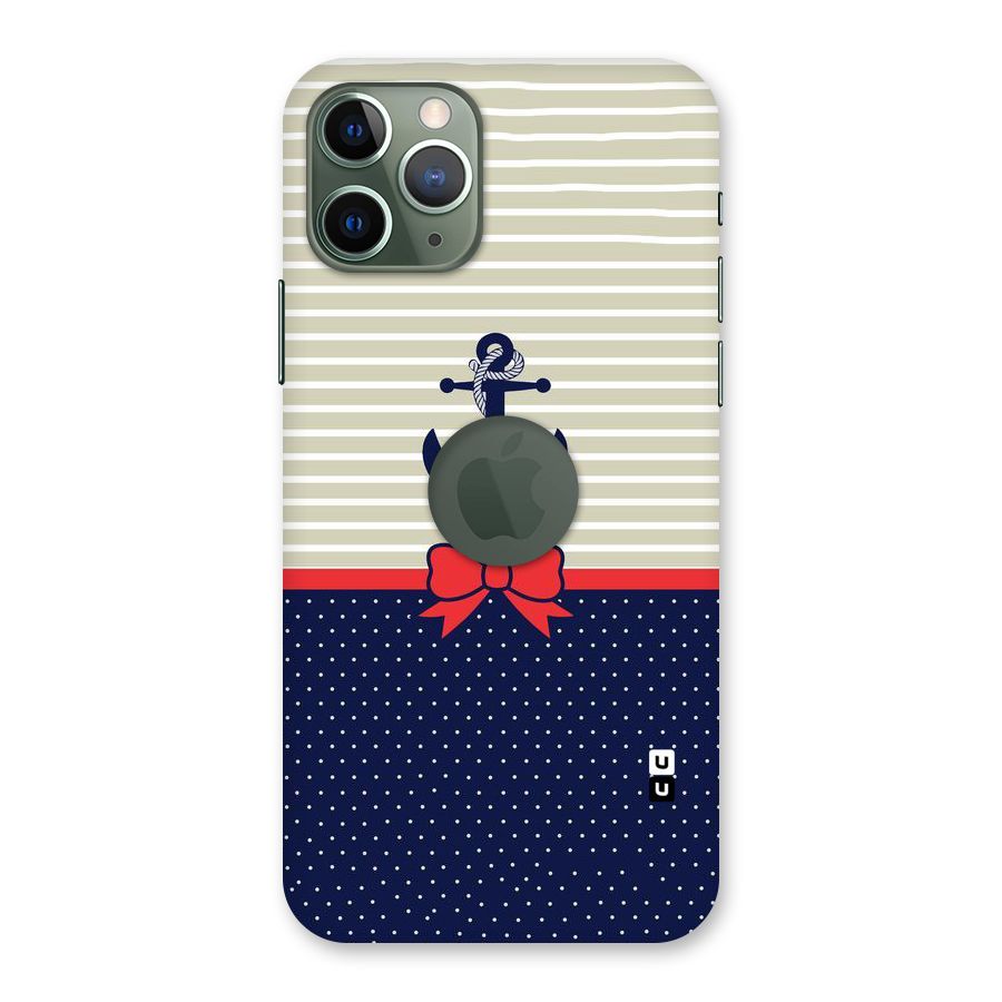 Ribbon Anchor Back Case for iPhone 11 Pro Logo  Cut
