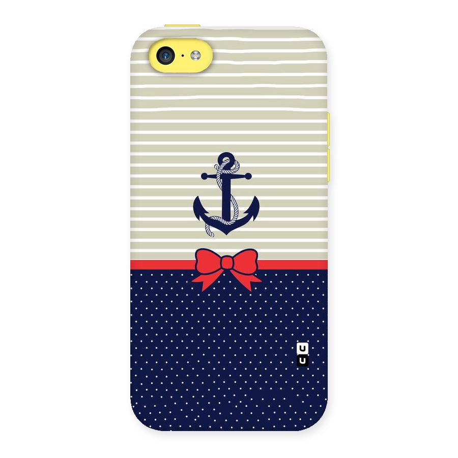 Ribbon Anchor Back Case for iPhone 5C