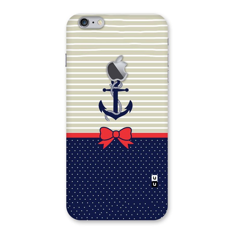 Ribbon Anchor Back Case for iPhone 6 Plus 6S Plus Logo Cut