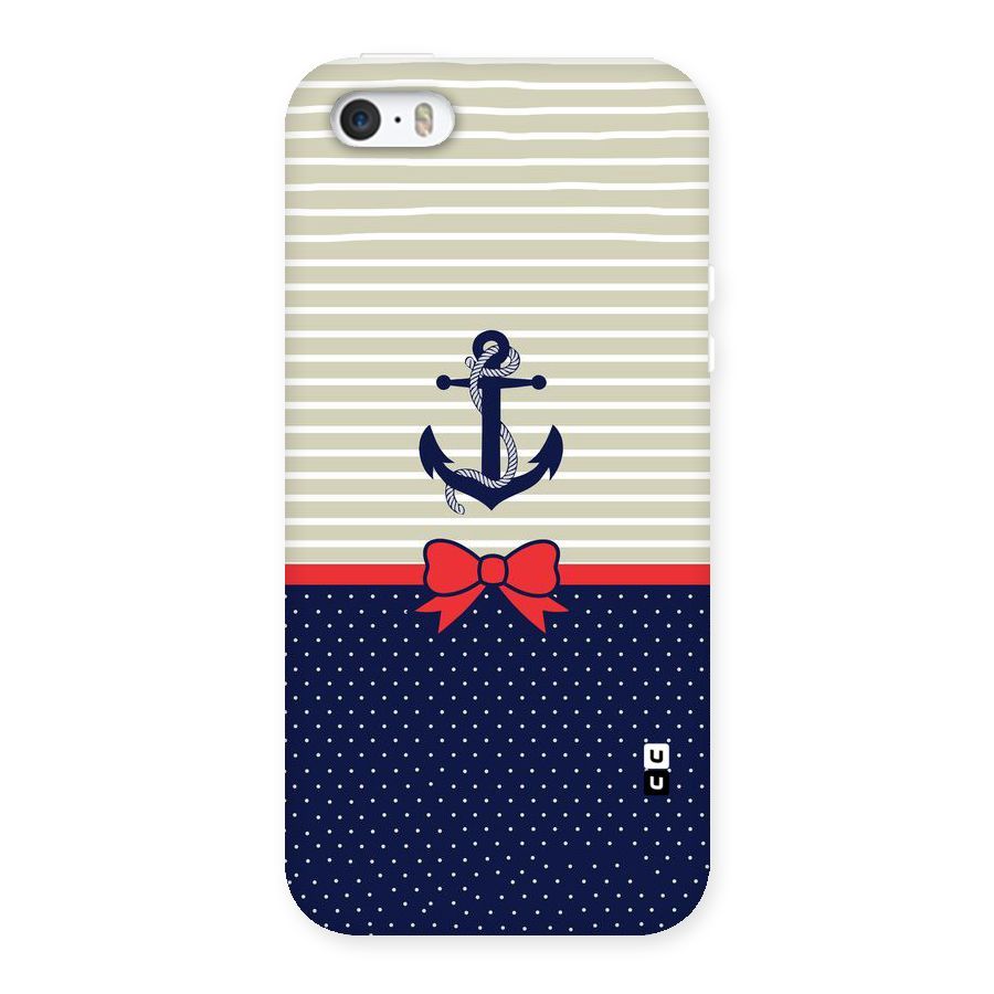 Ribbon Anchor Back Case for iPhone SE