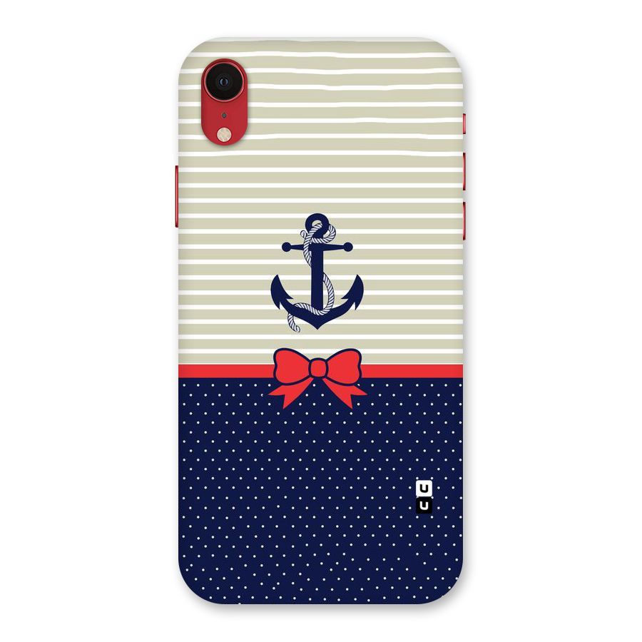 Ribbon Anchor Back Case for iPhone XR