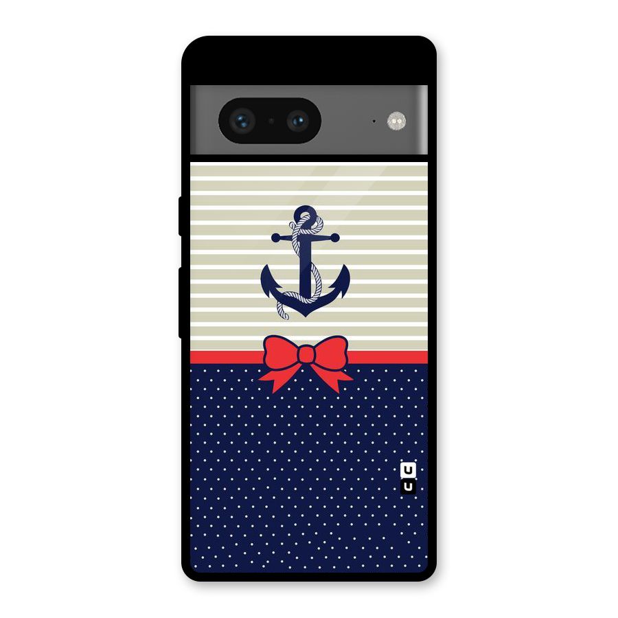 Ribbon Anchor Glass Back Case for Google Pixel 7