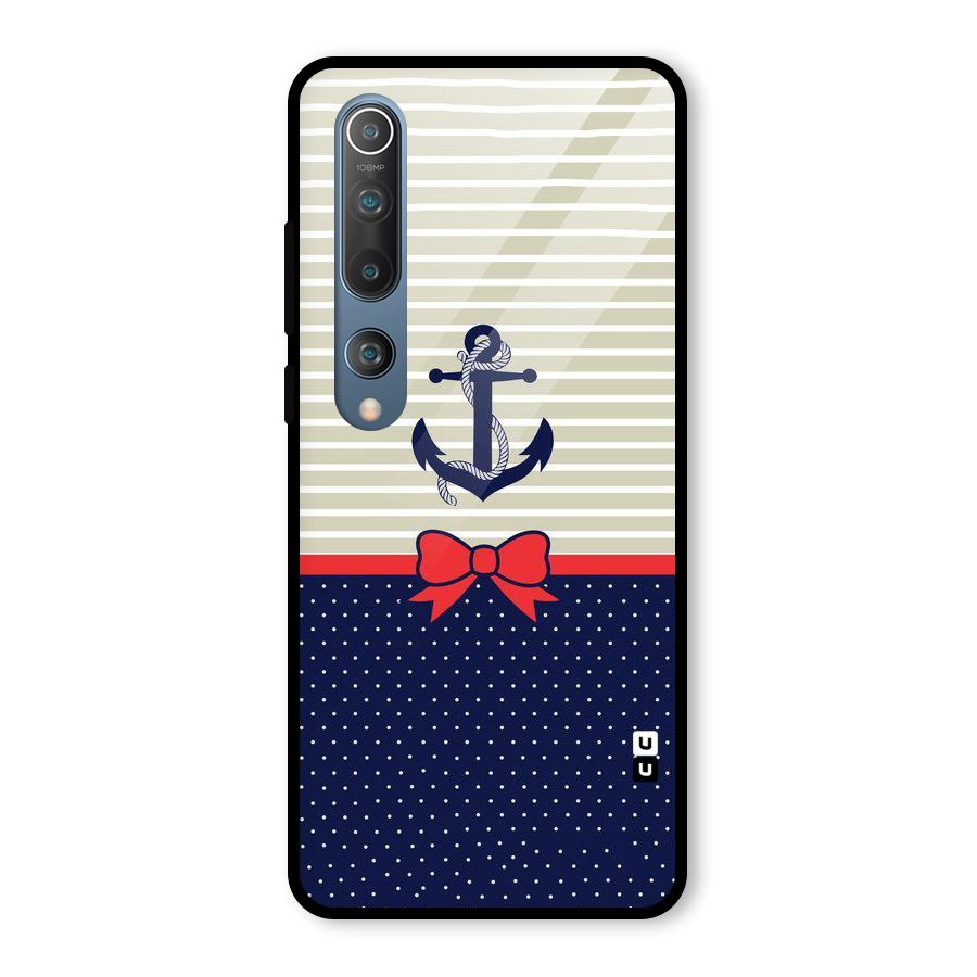 Ribbon Anchor Glass Back Case for Mi 10