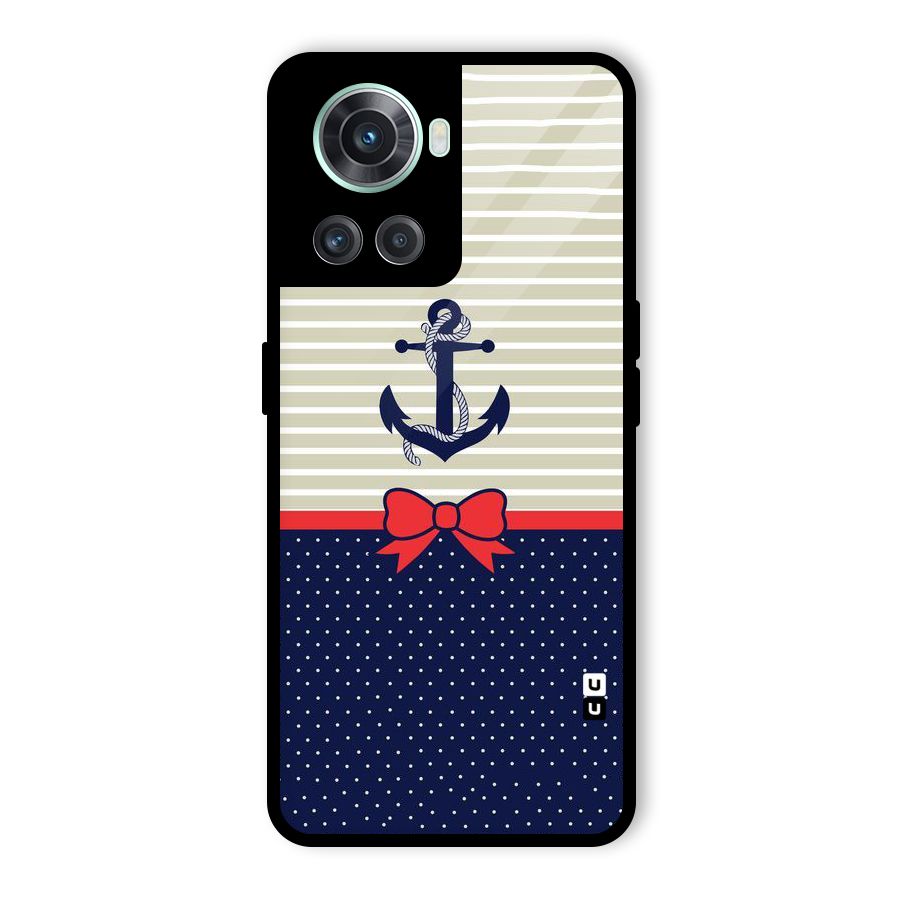 Ribbon Anchor Glass Back Case for OnePlus 10R