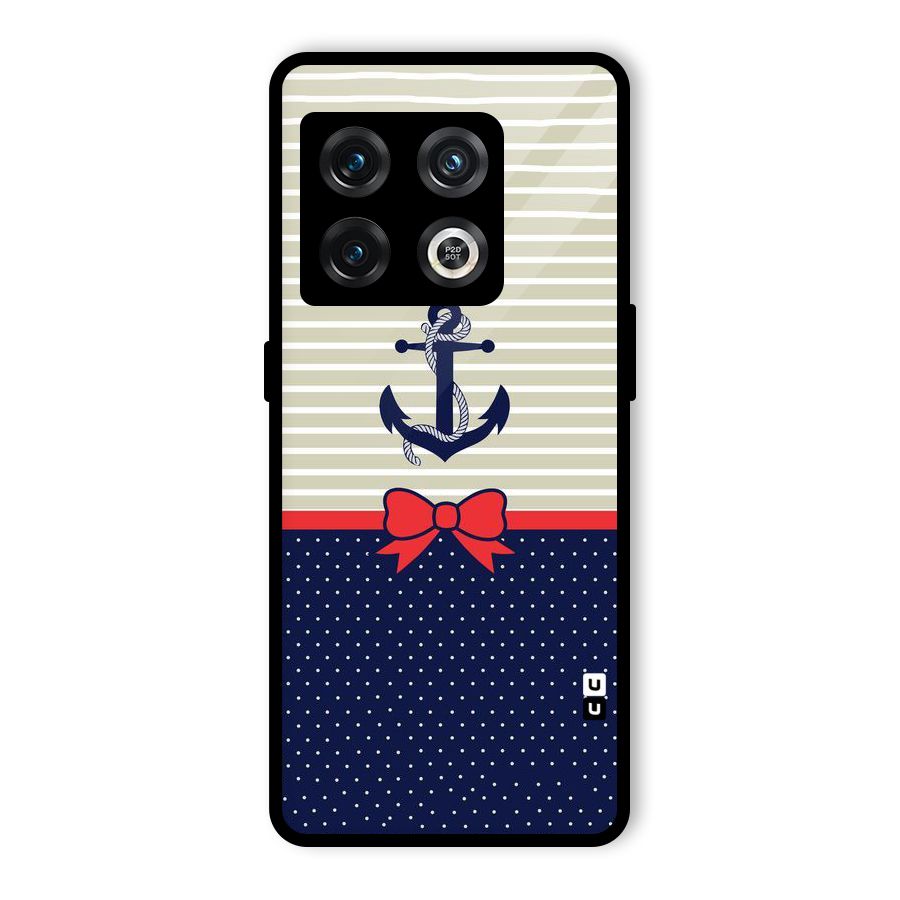 Ribbon Anchor Glass Back Case for OnePlus 10 Pro 5G