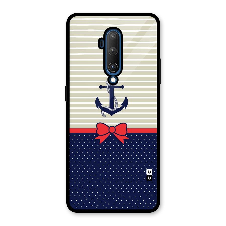 Ribbon Anchor Glass Back Case for OnePlus 7T Pro