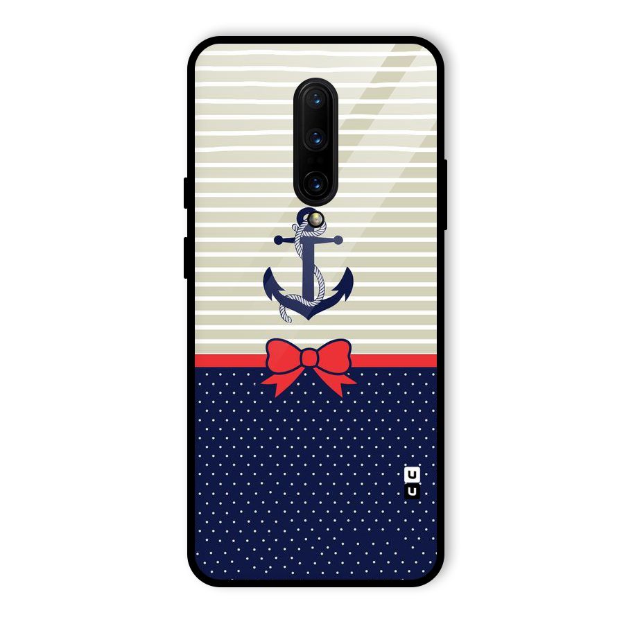 Ribbon Anchor Glass Back Case for OnePlus 7 Pro