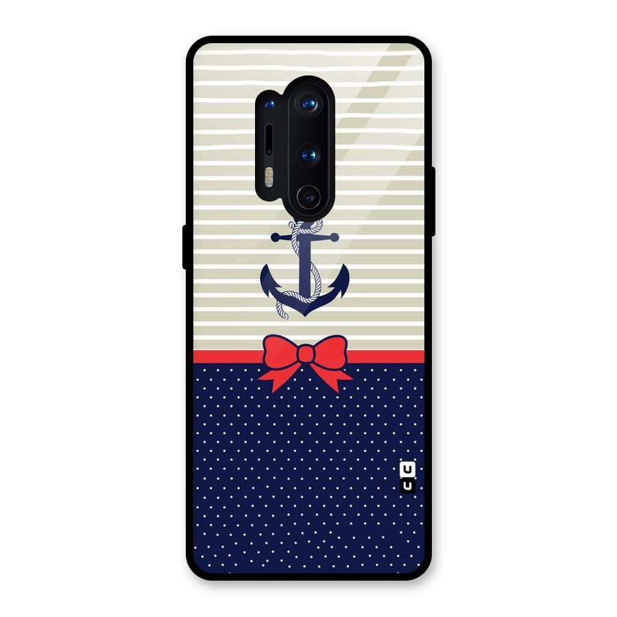 Ribbon Anchor Glass Back Case for OnePlus 8 Pro