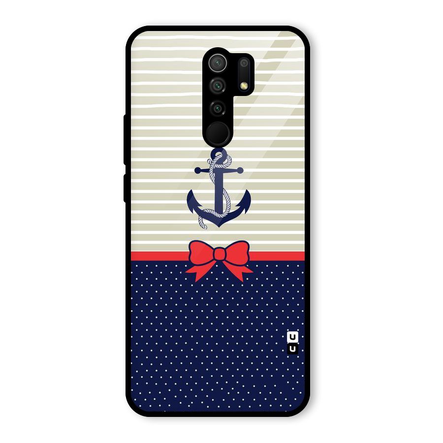 Ribbon Anchor Glass Back Case for Poco M2