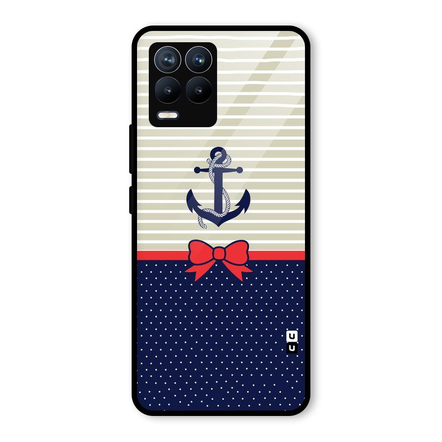 Ribbon Anchor Glass Back Case for Realme 8 Pro