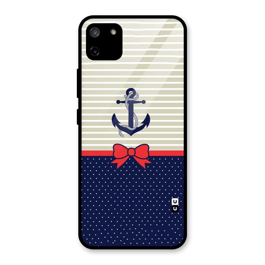 Ribbon Anchor Glass Back Case for Realme C11