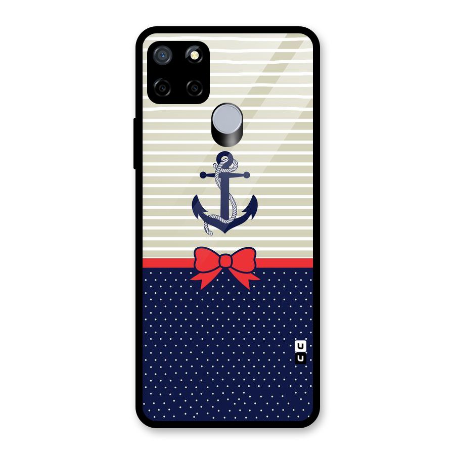Ribbon Anchor Glass Back Case for Realme Narzo 20