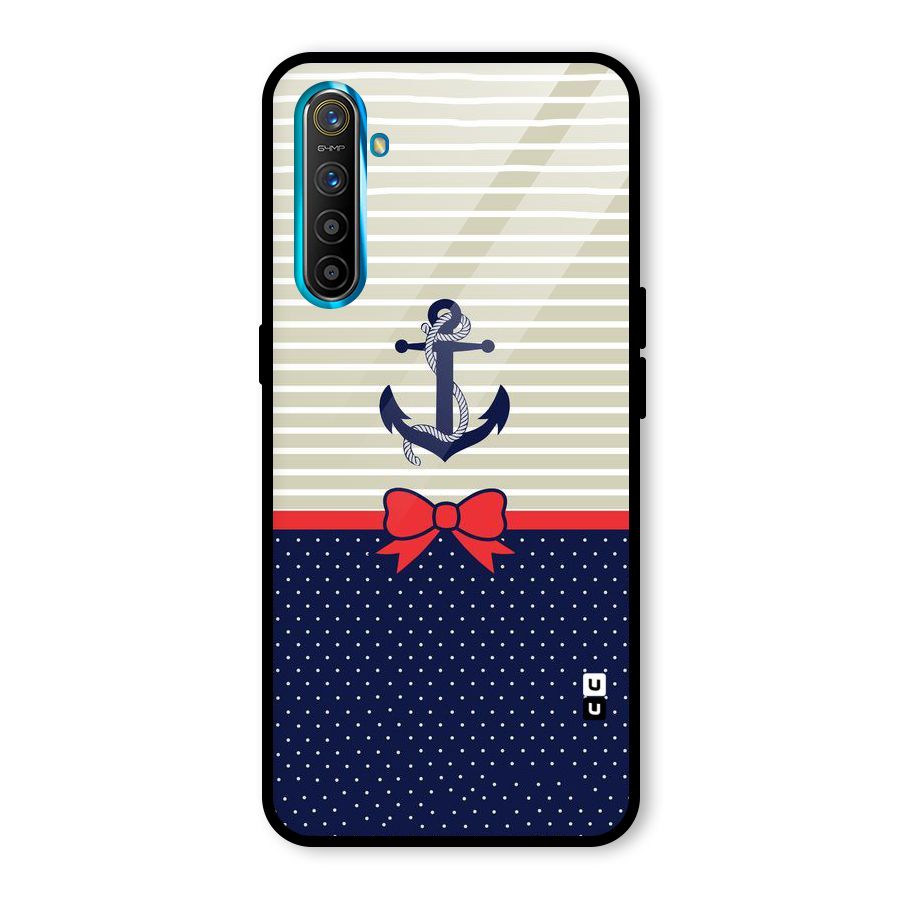 Ribbon Anchor Glass Back Case for Realme X2