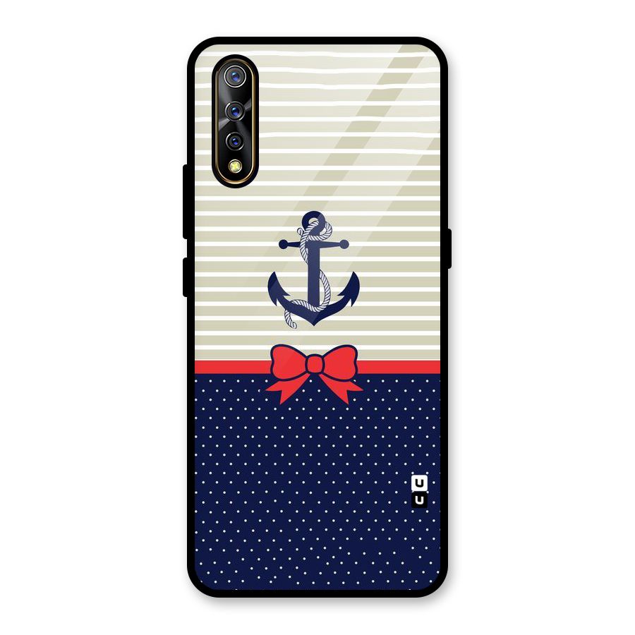 Ribbon Anchor Glass Back Case for Vivo S1