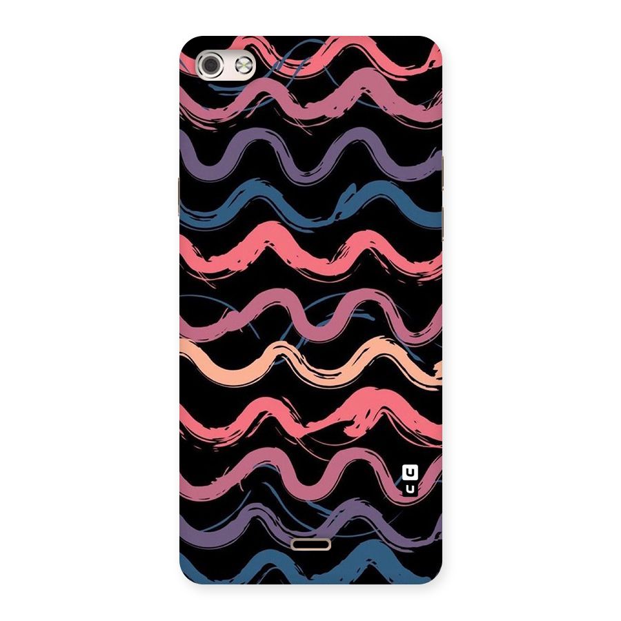 Ribbon Art Back Case for Micromax Canvas Silver 5