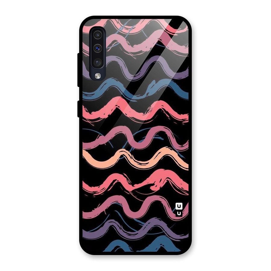 Ribbon Art Glass Back Case for Galaxy A50