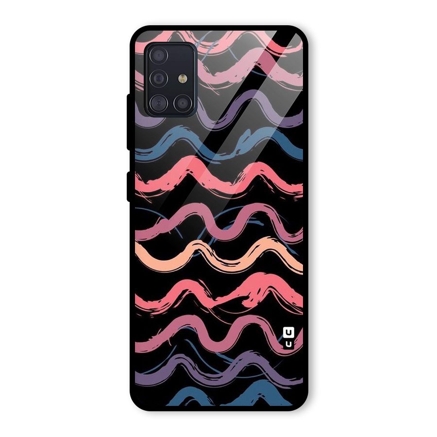 Ribbon Art Glass Back Case for Galaxy A51