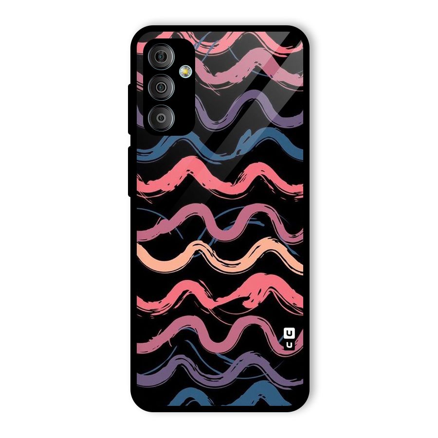 Ribbon Art Glass Back Case for Galaxy F23