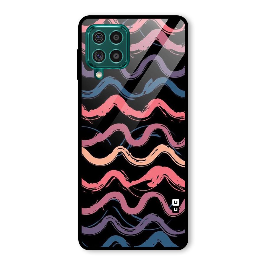 Ribbon Art Glass Back Case for Galaxy F62