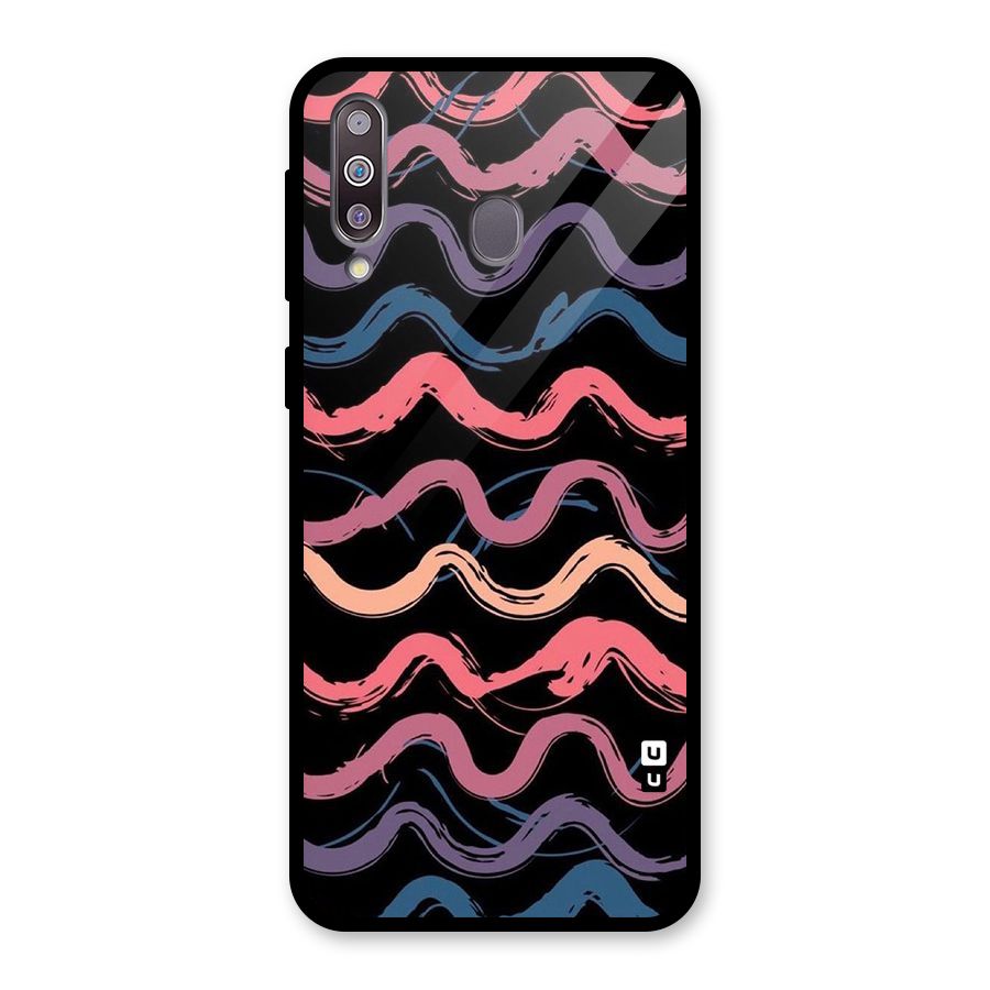 Ribbon Art Glass Back Case for Galaxy M30