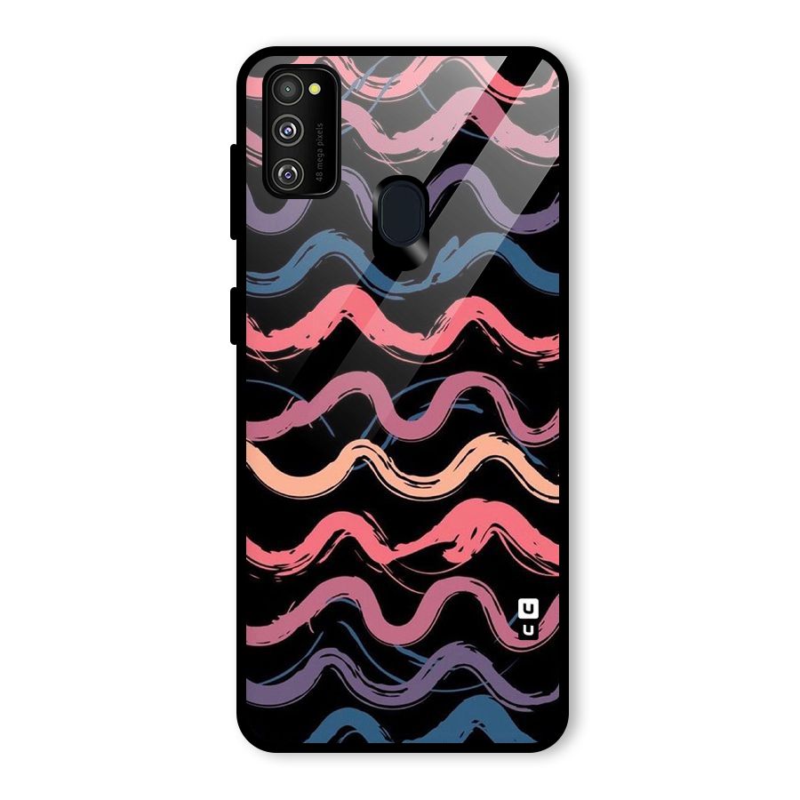 Ribbon Art Glass Back Case for Galaxy M30s