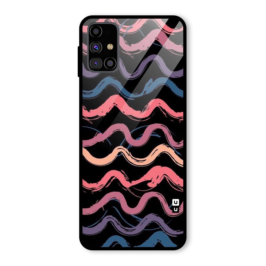 Ribbon Art Glass Back Case for Galaxy M31s