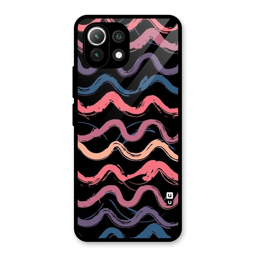 Ribbon Art Glass Back Case for Mi 11 Lite NE 5G