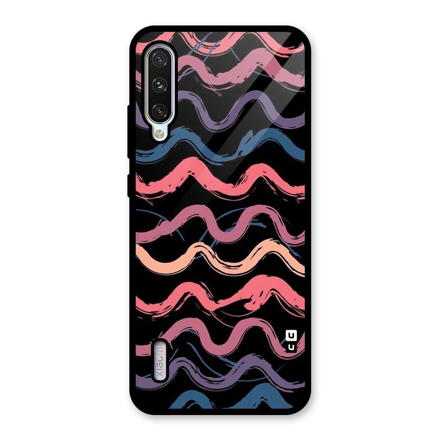 Ribbon Art Glass Back Case for Mi A3