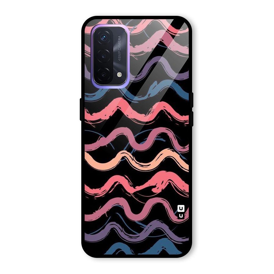 Ribbon Art Glass Back Case for Oppo A74 5G