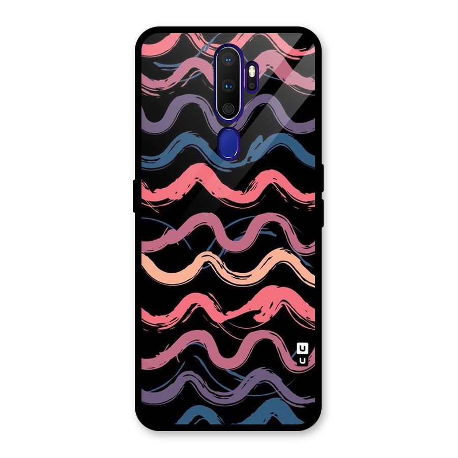 Ribbon Art Glass Back Case for Oppo A9 (2020)