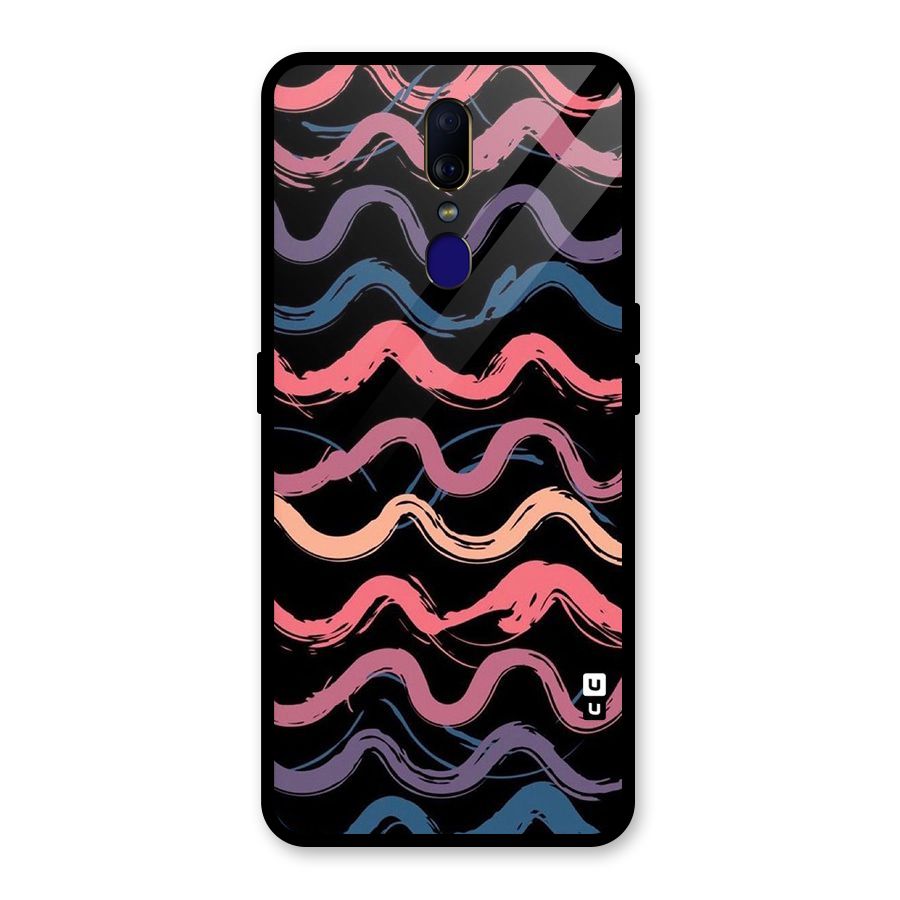 Ribbon Art Glass Back Case for Oppo F11