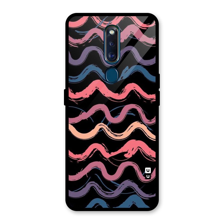 Ribbon Art Glass Back Case for Oppo F11 Pro