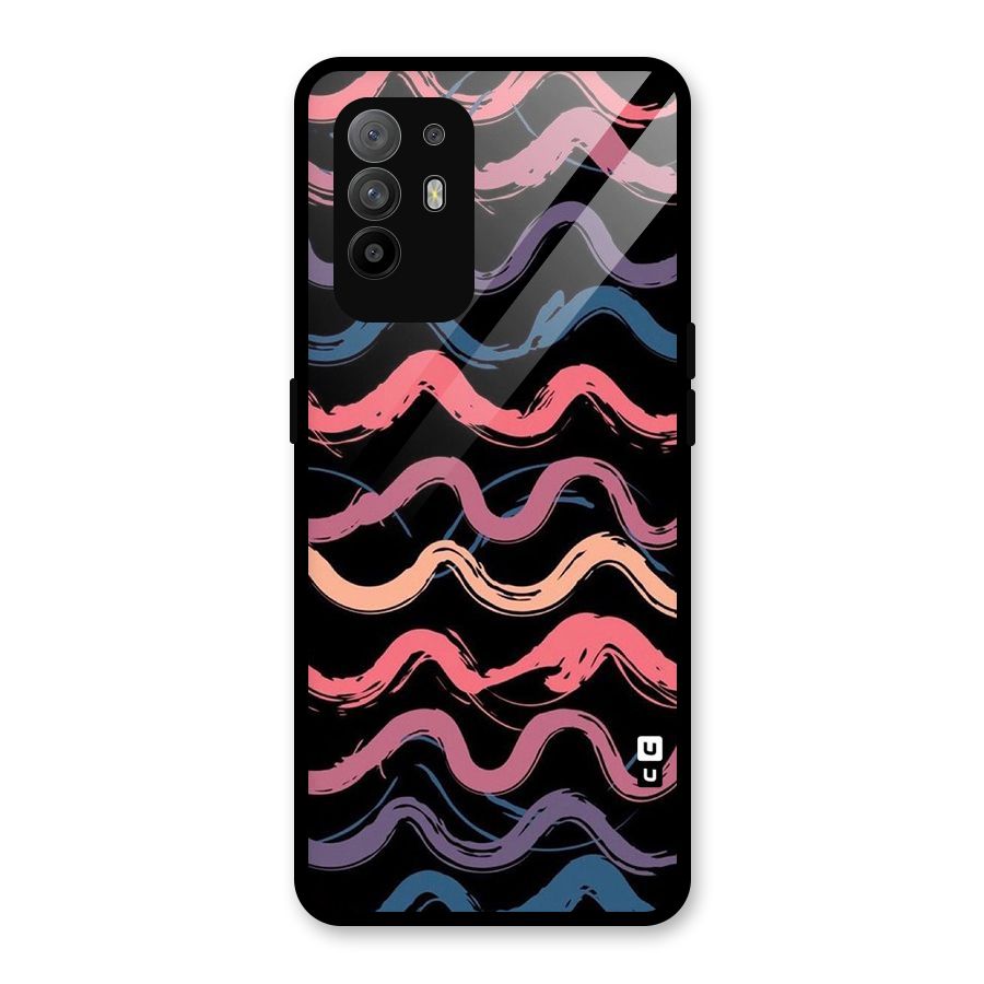 Ribbon Art Glass Back Case for Oppo F19 Pro Plus 5G