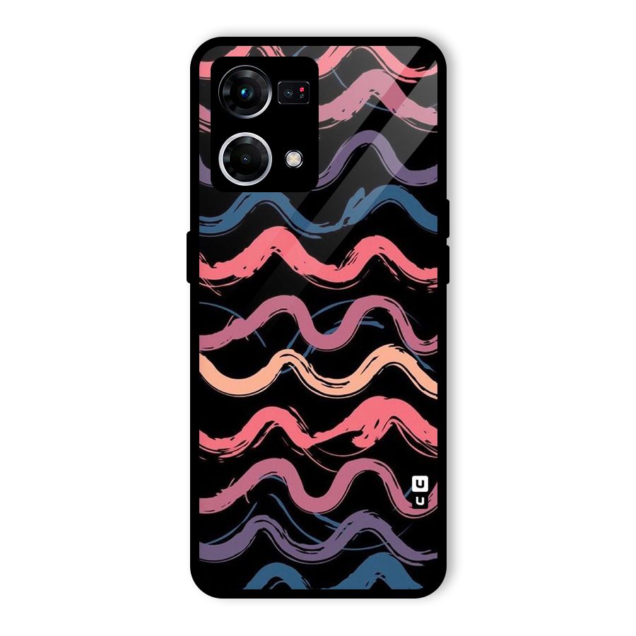 Ribbon Art Glass Back Case for Oppo F21 Pro 4G