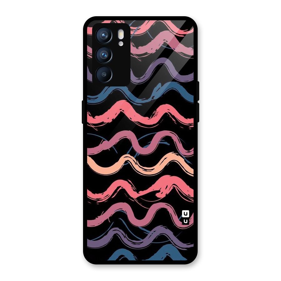 Ribbon Art Glass Back Case for Oppo Reno6 5G