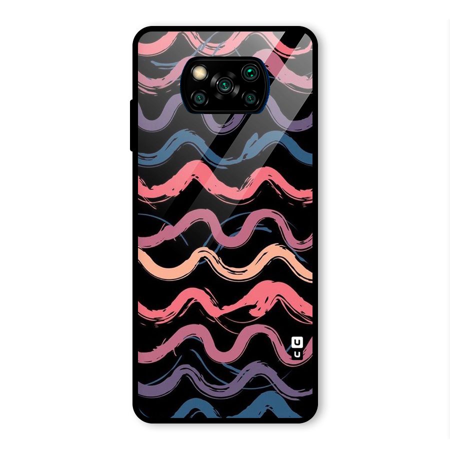 Ribbon Art Glass Back Case for Poco X3 Pro