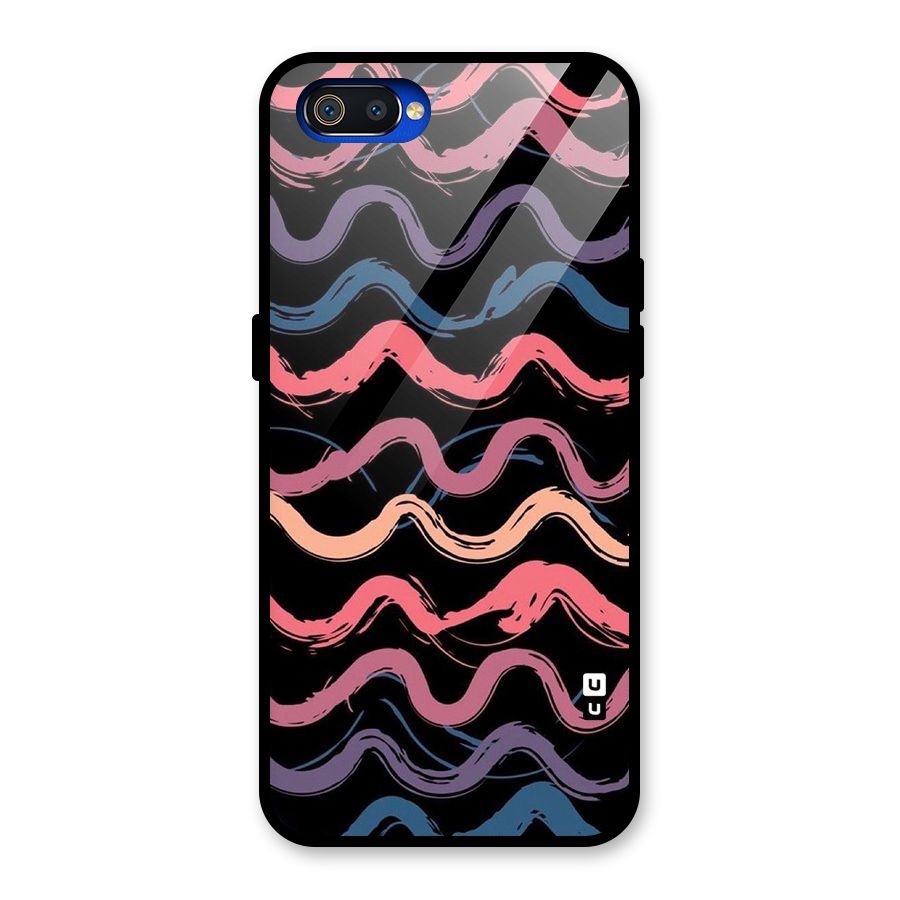 Ribbon Art Glass Back Case for Realme C2