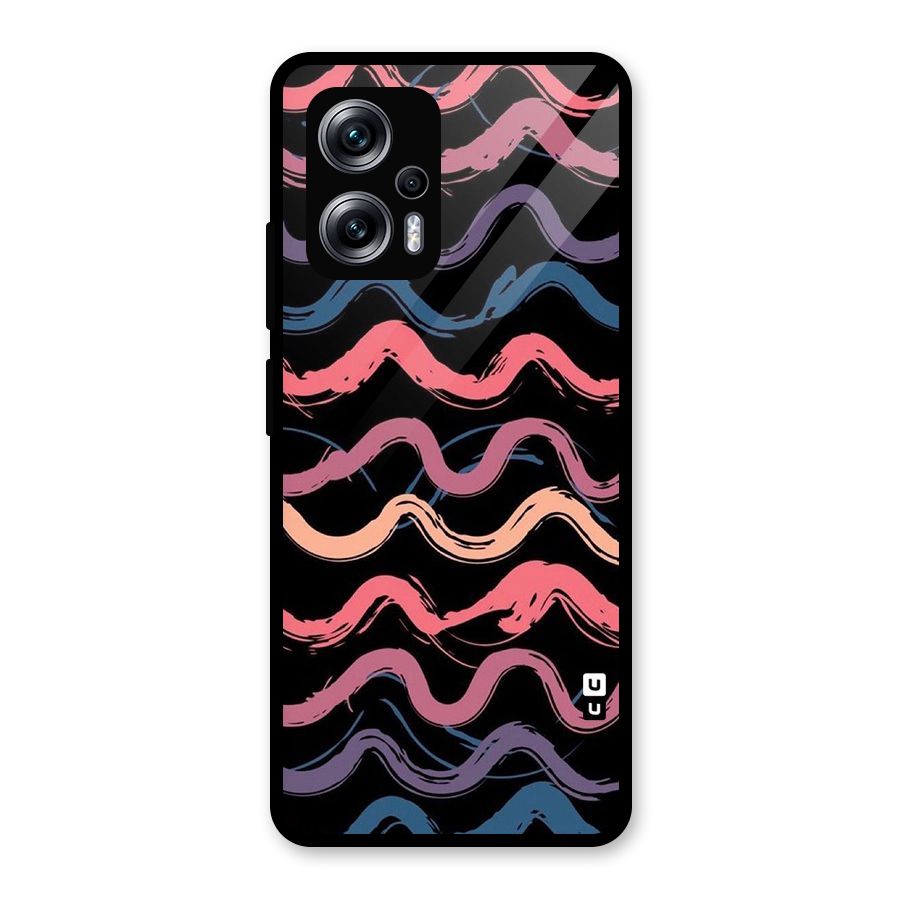 Ribbon Art Glass Back Case for Redmi K50i
